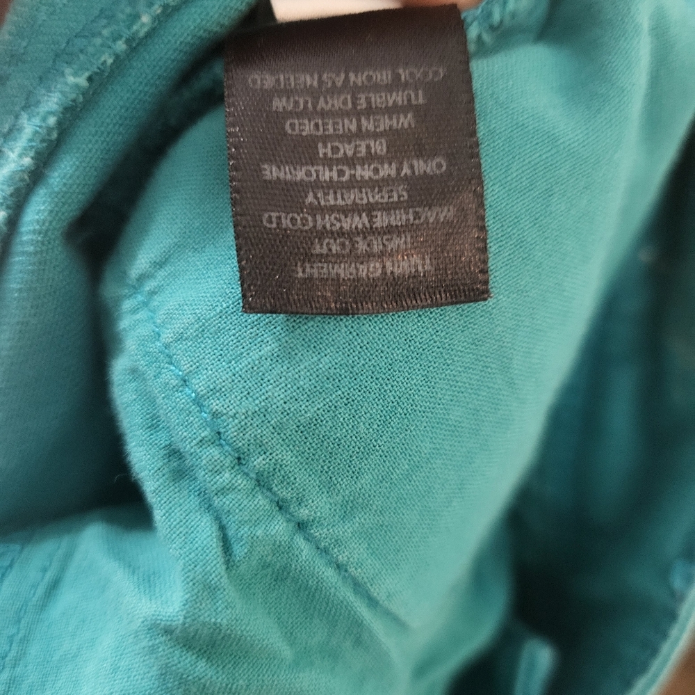 WHBM green slim crop stretch jeans women's 4  #2404 - Picture 5 of 7